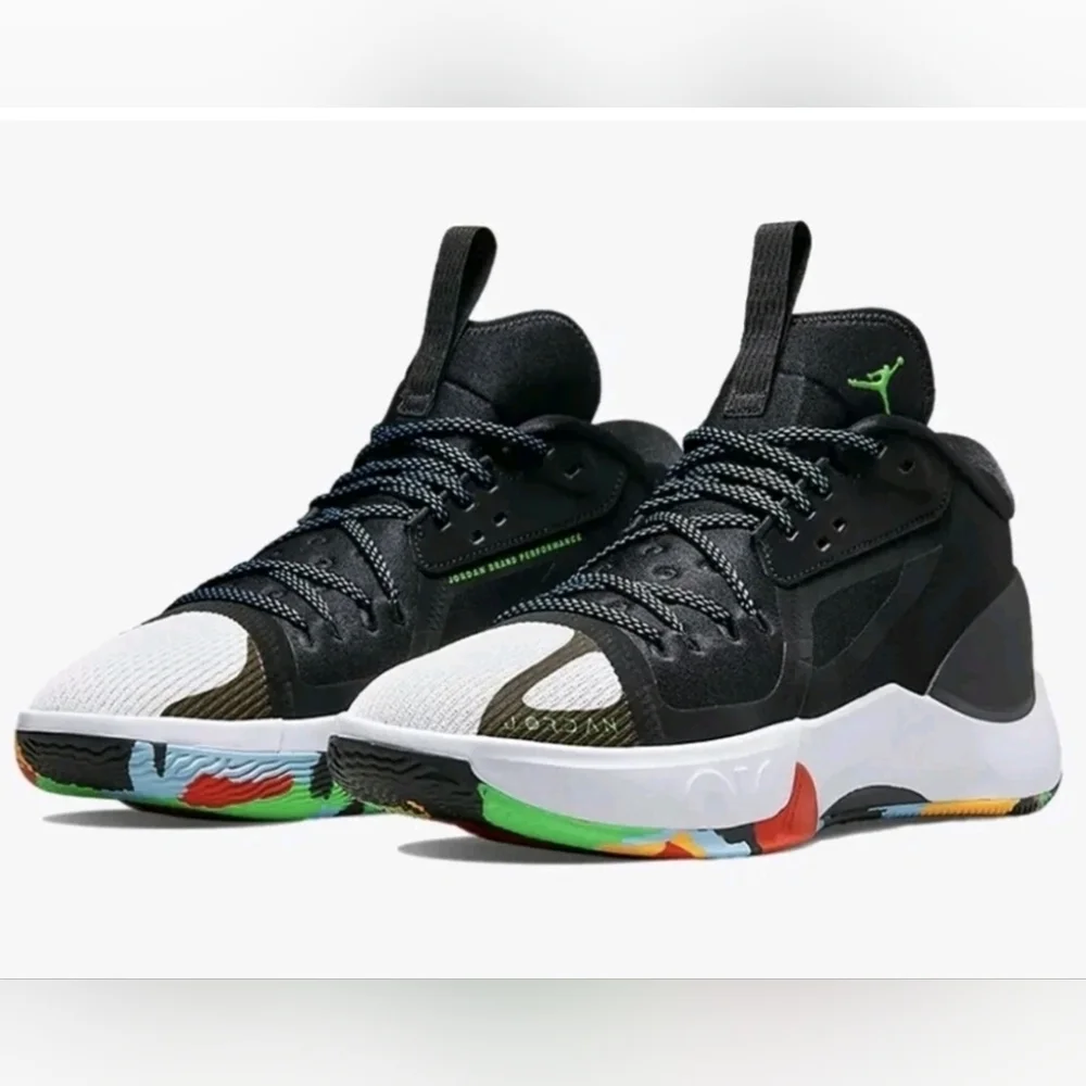 Nike Jordan Zoom Separate Black Green Strike DH0248-030 Men's Size 12/ WMNS 13.5